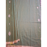 Dual Shade Green Mul Cotton Saree