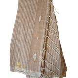 Peach Mul Cotton Saree