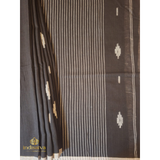 Black Mul cotton saree