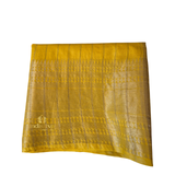 Mango Yellow semi silk saree