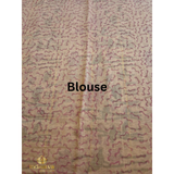 Pink Maheshwari saree with flower motifs