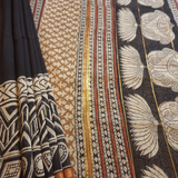 Black Chanderi Saree