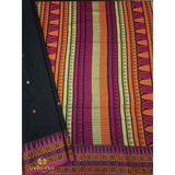 Black Dhungria Khaadi Cotton Saree